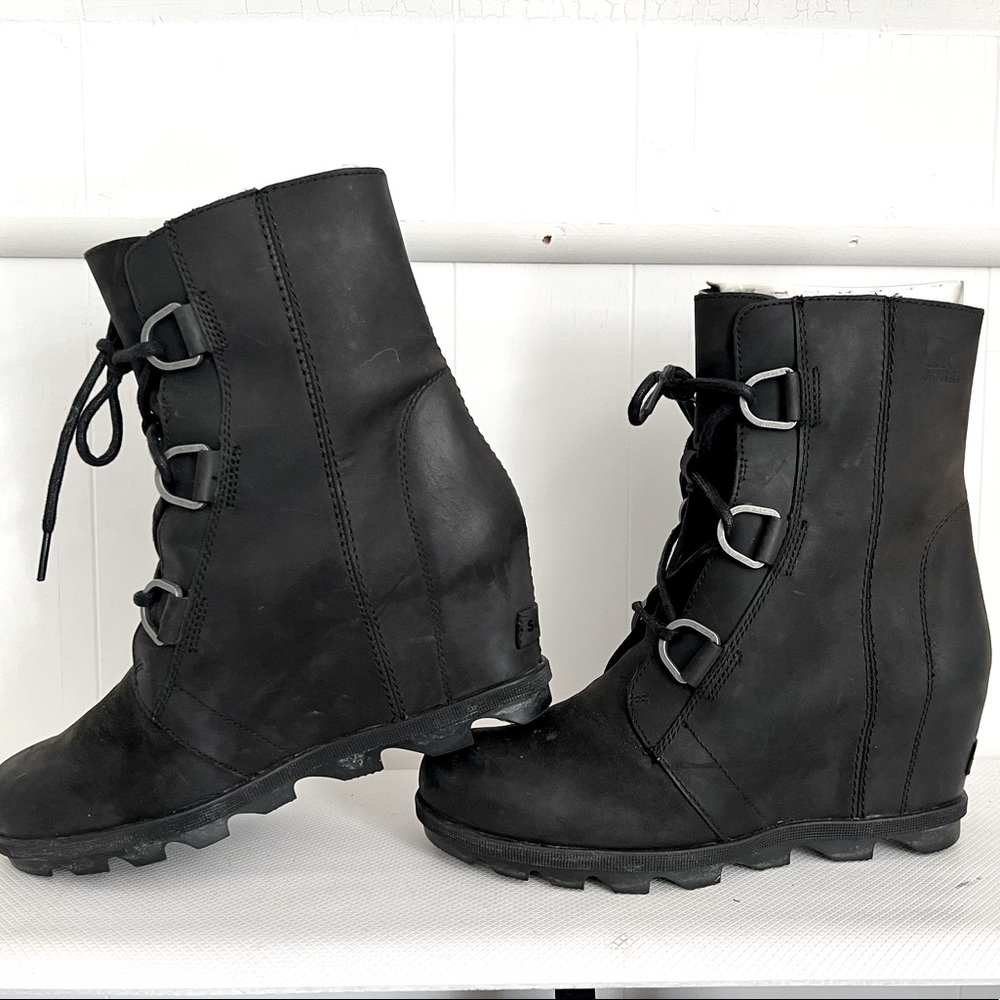 sorel Joan of Arctic wedge ll size 9.5 black